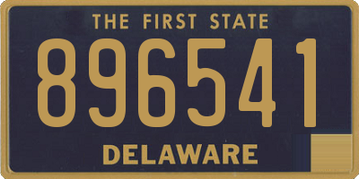 DE license plate 896541