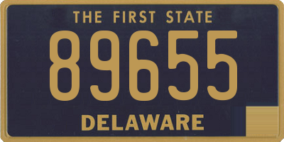 DE license plate 89655