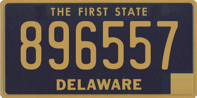 DE license plate 896557