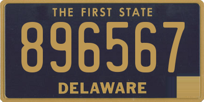 DE license plate 896567