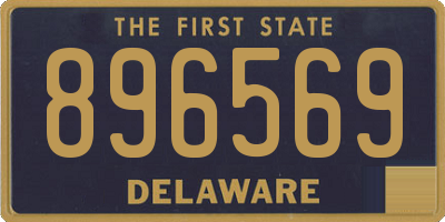 DE license plate 896569