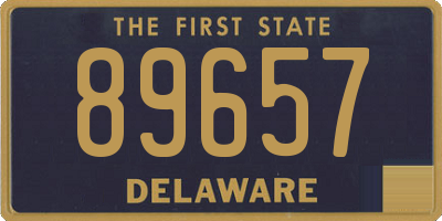 DE license plate 89657