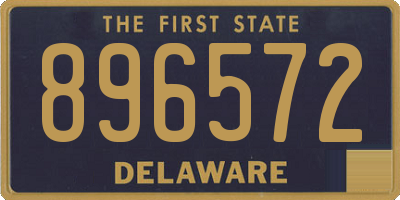 DE license plate 896572