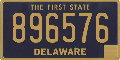 DE license plate 896576