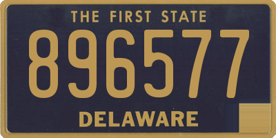 DE license plate 896577