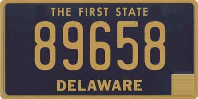 DE license plate 89658