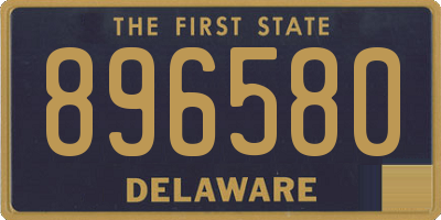 DE license plate 896580