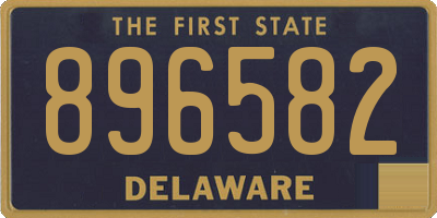 DE license plate 896582