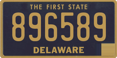 DE license plate 896589