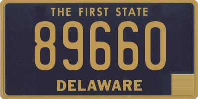 DE license plate 89660