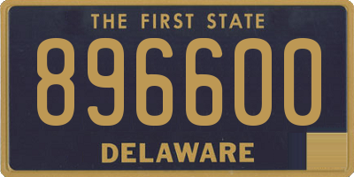 DE license plate 896600