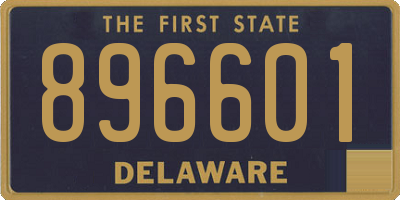DE license plate 896601
