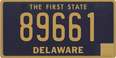 DE license plate 89661