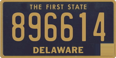 DE license plate 896614