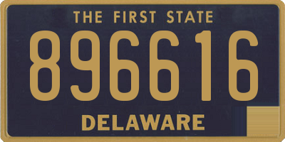 DE license plate 896616