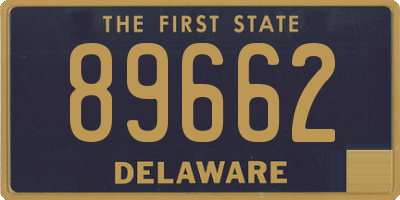DE license plate 89662