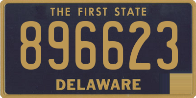 DE license plate 896623