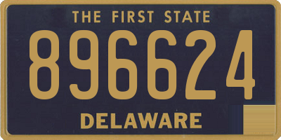 DE license plate 896624