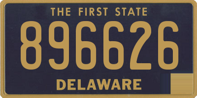 DE license plate 896626