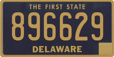 DE license plate 896629