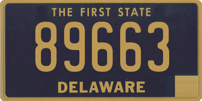 DE license plate 89663