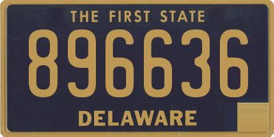 DE license plate 896636