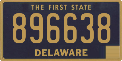DE license plate 896638