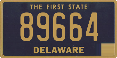 DE license plate 89664