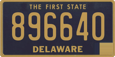 DE license plate 896640