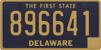 DE license plate 896641