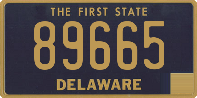 DE license plate 89665
