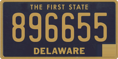 DE license plate 896655