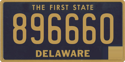 DE license plate 896660