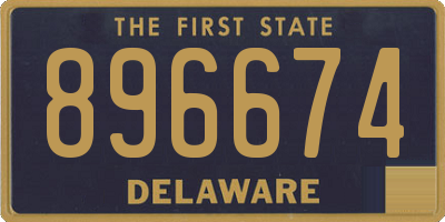 DE license plate 896674