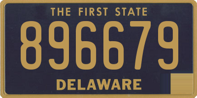 DE license plate 896679