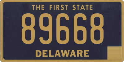DE license plate 89668
