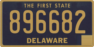 DE license plate 896682