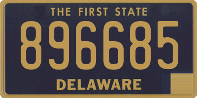 DE license plate 896685