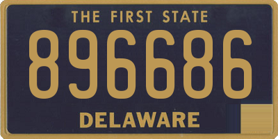 DE license plate 896686