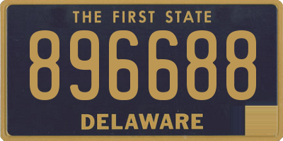 DE license plate 896688