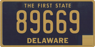 DE license plate 89669