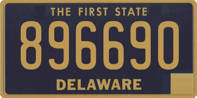 DE license plate 896690