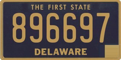 DE license plate 896697