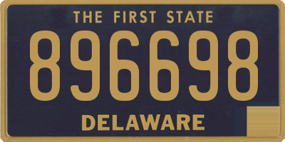 DE license plate 896698