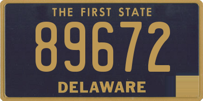 DE license plate 89672