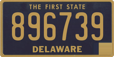 DE license plate 896739