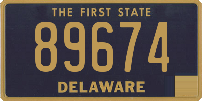 DE license plate 89674
