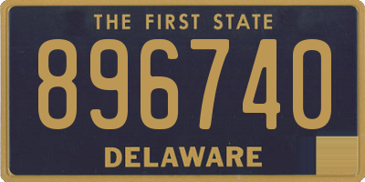 DE license plate 896740