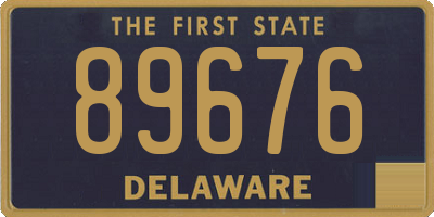 DE license plate 89676