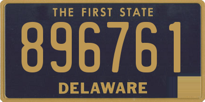 DE license plate 896761